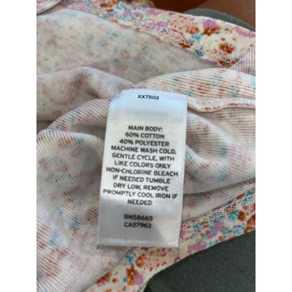 NWT BP Floral Print Womens Cropped Top Size 1X - Picture 8 of 8